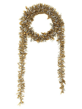 Gold Marabou Necklace