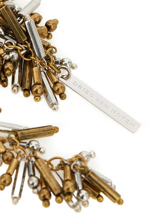 Gold Marabou Necklace