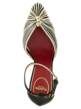 Multicolor Viscose High Heel Pumps
