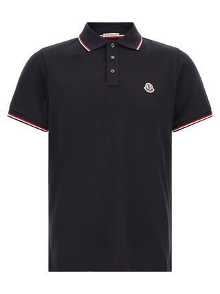 Blue Cotton Polo Shirt