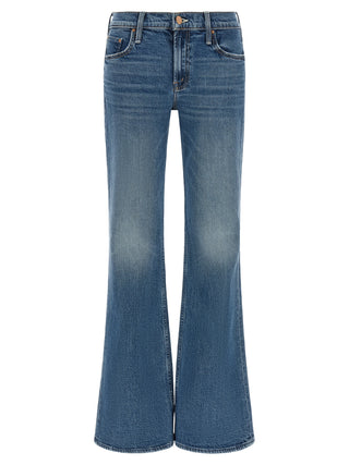 Blue Cotton Bootcut Jeans