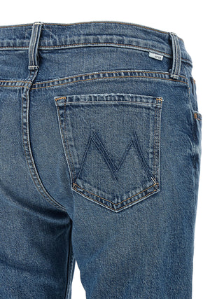 Blue Cotton Bootcut Jeans