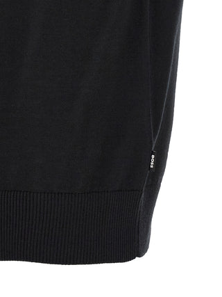 Black Virgin Wool T-Shirt
