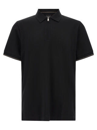 Black Cotton Polo Shirt