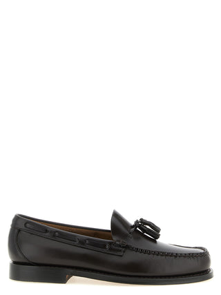 Brown Cowhide Slip-On Loafers