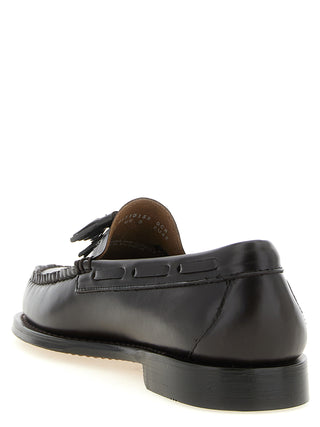 Brown Cowhide Slip-On Loafers