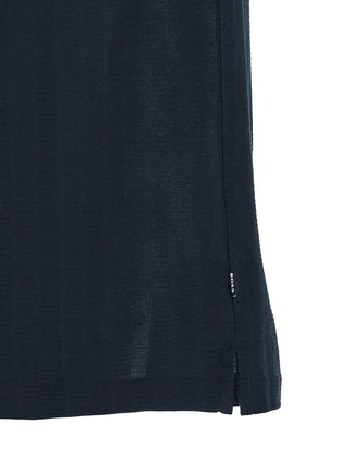 Blue Cotton Polo Shirt