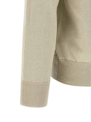 Beige Cotton Cardigan