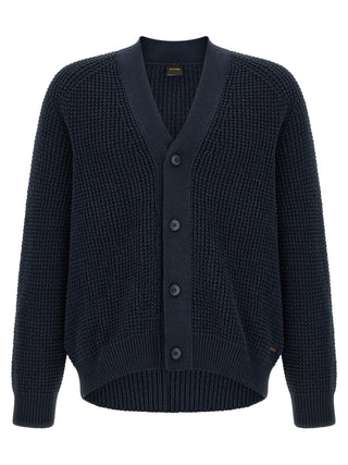 Blue Cotton Cardigan