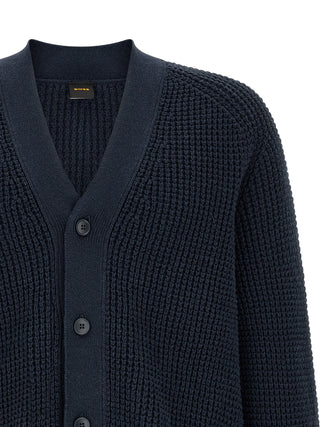 Blue Cotton Cardigan