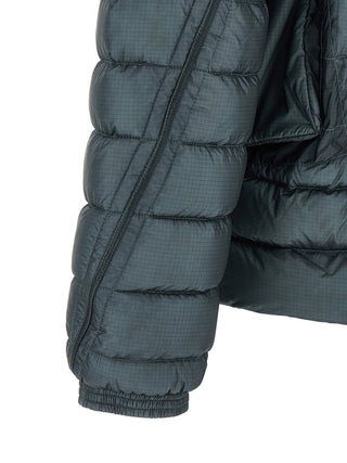 Blue Polyamide Full-Length Jacket