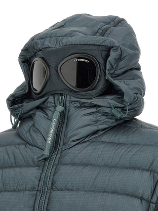 Blue Polyamide Full-Length Jacket