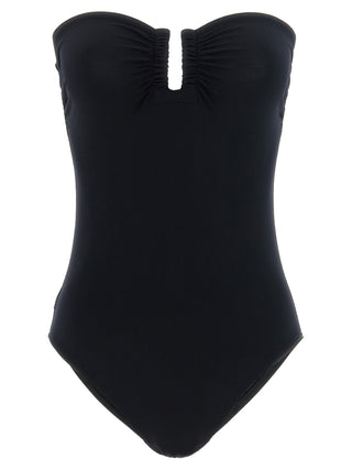 Black Polyamide One-Piece Swimsuit