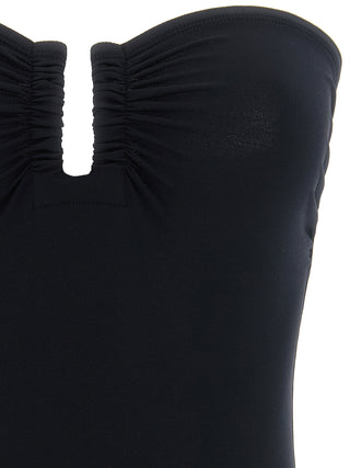 Black Polyamide One-Piece Swimsuit