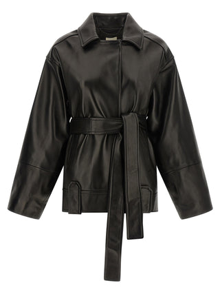 Black Lamb Leather Leather Jacket
