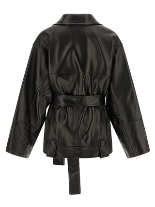 Black Lamb Leather Leather Jacket
