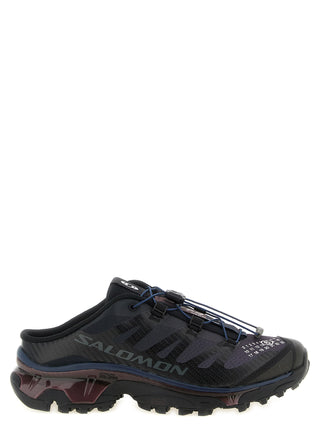Black Polyester Athletic Sneakers