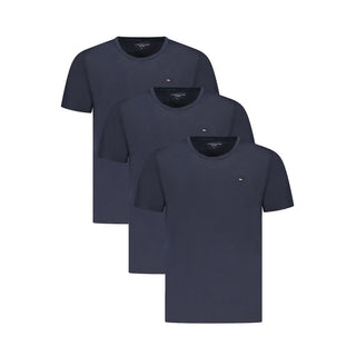 Blue Cotton Mens T-Shirt
