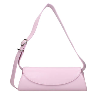Pink Leather Crossbody Bag