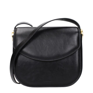 Black Leather Crossbody Bag