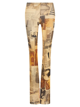 Multicolor Polyamide Casual Pants