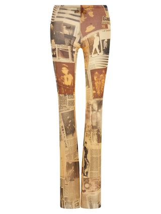 Multicolor Polyamide Casual Pants