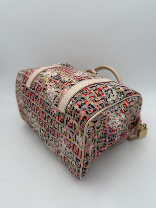 FENDI FF Canvas Flowers Handbag