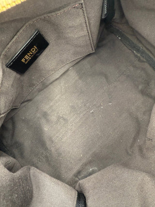 FENDI FF Canvas Flowers Handbag