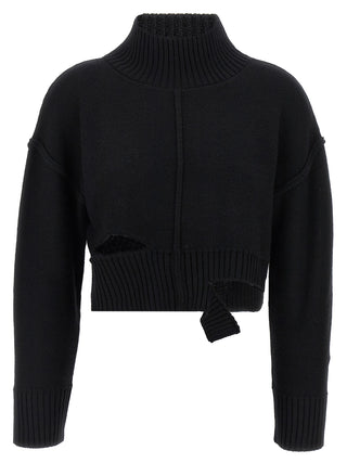 Black Virgin Wool Cardigan