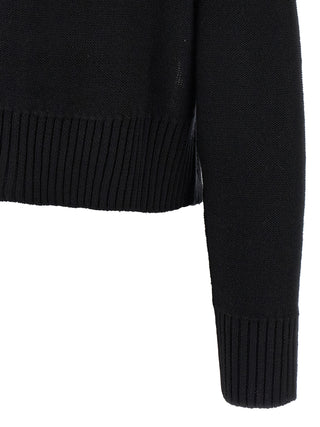 Black Virgin Wool Cardigan
