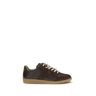 Brown Calf Leather Bos Taurus Low Top Sneakers