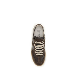 Brown Calf Leather Bos Taurus Low Top Sneakers