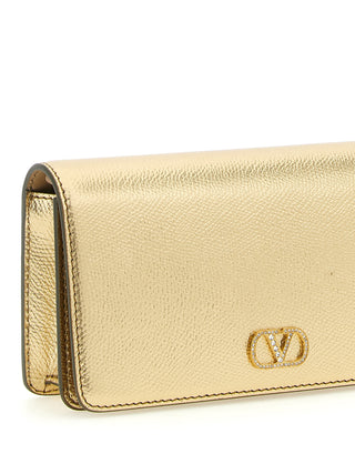 Gold Calfskin Crossbody Bag