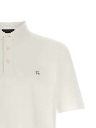White Cotton Polo Shirt