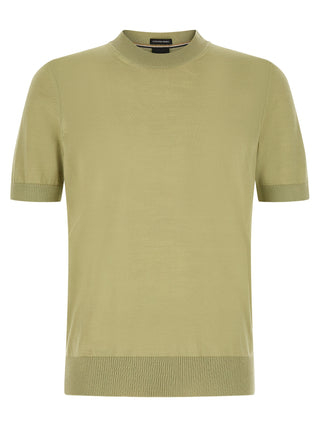 Bicolor Virgin Wool T-Shirt