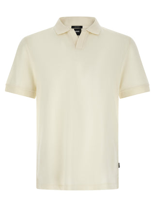 White Cotton Polo Shirt
