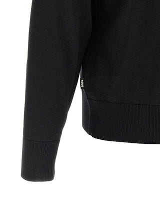 Black Virgin Wool Cardigan