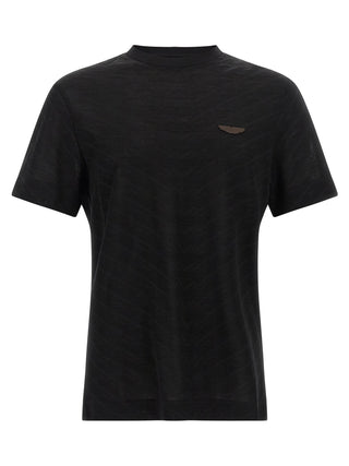 Black Cotton T-Shirt