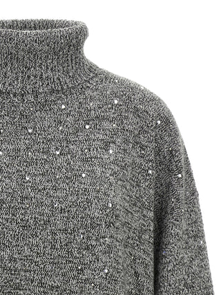 Gray Polyester Cardigan