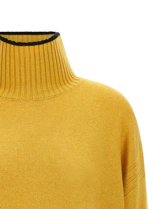 Bicolor Wool Cardigan