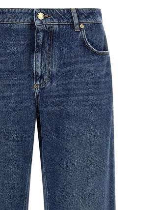 Blue Cotton Relaxed Fit Jeans