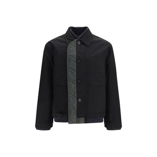 Black Nylon Bomber