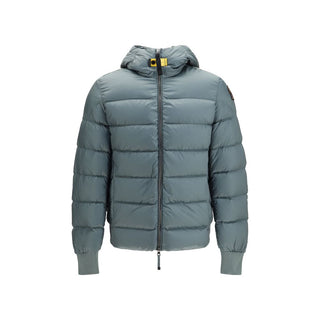 Bicolor Goose Down Full-Length Jacket