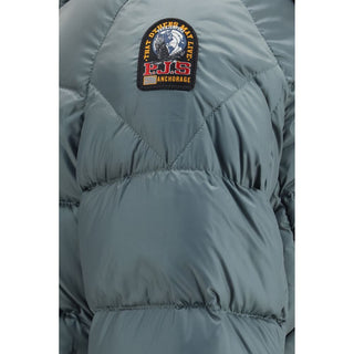 Bicolor Goose Down Full-Length Jacket