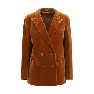 Brown Cotton Blazer