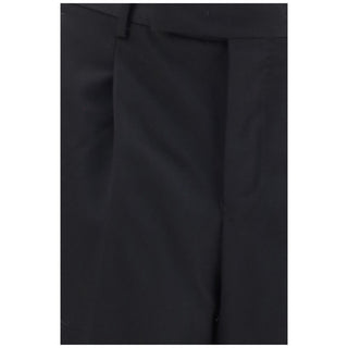 Black Wool Oves Aries Casual Pants