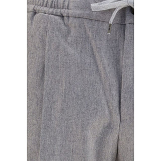 Gray Wool Oves Aries Casual Pants
