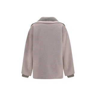 Beige Wool Oves Aries Full-Length Jacket
