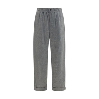 Gray Wool Oves Aries Casual Pants