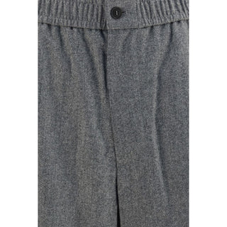 Gray Wool Oves Aries Casual Pants